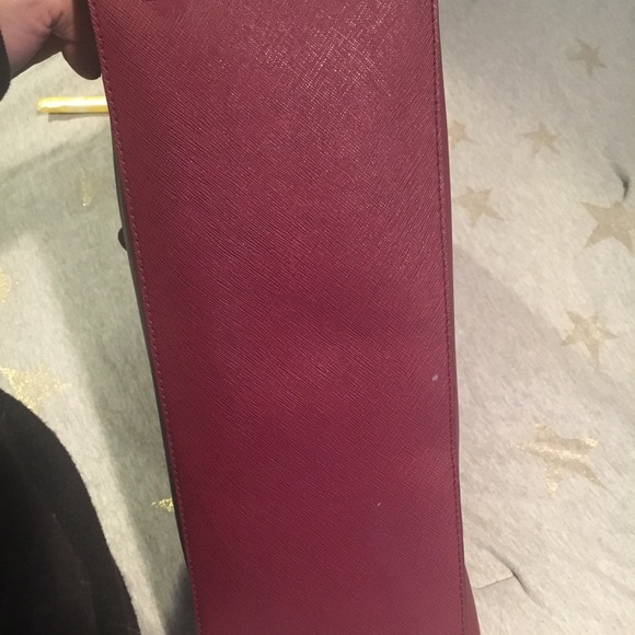 Burgundy MK Shoulder Bag - Picture 6 of 6